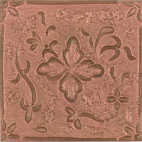 Tesoro Tesoro Quadrifoglio Tozzetto Copper Gold 4 X 4 Tile  &  Stone