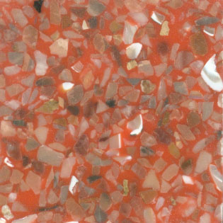 Fritztile Fritztile Vibrant Pearl Vp5500 3 / 16 Thick Dynamic Orange Tile  &  Stone