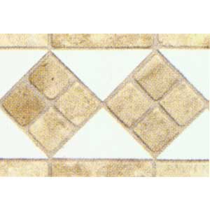 Daltile Daltile Tumbled Stone Combination Listello Arctic White / trav Stone 4 X 12 Tile  &  Stone