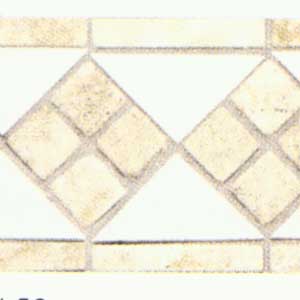 Daltile Daltile Tumbled Stone Combination Listello White / trav Stone 4 X 12 Tile  &  Stone