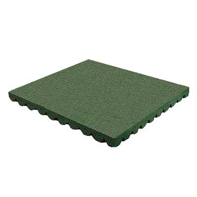 RB Rubber Products Rb Rubber Products Bounce Back - 7-8 Feet Fall Tile Bounce Back Safety Green Rubber