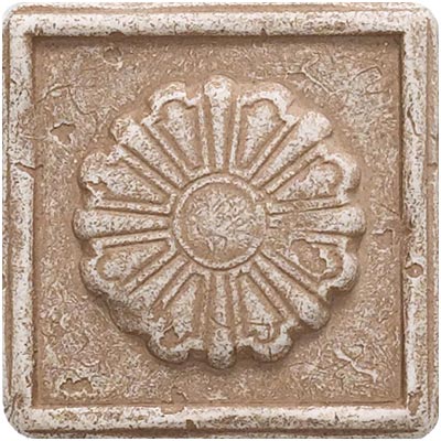 Questech Questech Dorset Classics - Noche Rosette Dot Tile  &  Stone