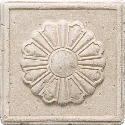 Questech Questech Dorset Classics - Travertine Rosette Deco Tile  &  Stone