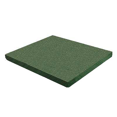 RB Rubber Products Rb Rubber Products Bounce Back - 3 Feet Fall Flat Tile Green Rubber