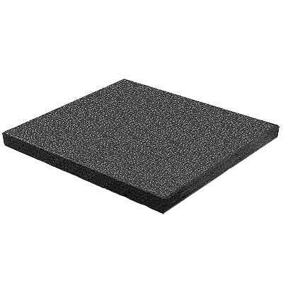 RB Rubber Products Rb Rubber Products Bounce Back - 3 Feet Fall Flat Tile Black Rubber