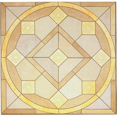 Lea Ceramiche Lea Ceramiche Ancient Jerusalem Rosone 38 X 38 Rosone Multicolor Tile  &  Stone
