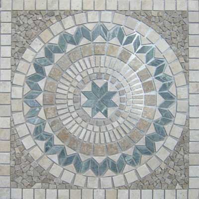 Stepco Stepco Kaldera Stone Medallions Light, Noce, Gold, Verde Tile  &  Stone