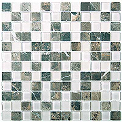 Mirage Tile Mirage Tile Glass  &  Stone Mosaic 1 X 1 Mgs107 Tile  &  Stone