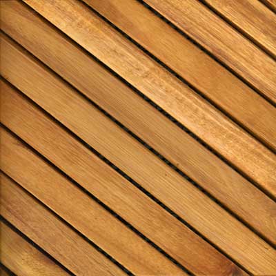 Vifah Vifah 12 Slat Snap Deck Tiles Eucalyptus Diagonal Hardwood Flooring