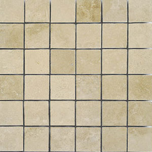 Caribe Stone Caribe Stone Mexican Tumbled Travertine Mosaic Chiaro Tile  &  Stone