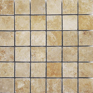 Caribe Stone Caribe Stone Mexican Tumbled Travertine Mosaic Giallo Tile  &  Stone