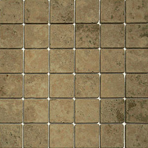 Caribe Stone Caribe Stone Mexican Tumbled Travertine Mosaic Noce Tile  &  Stone
