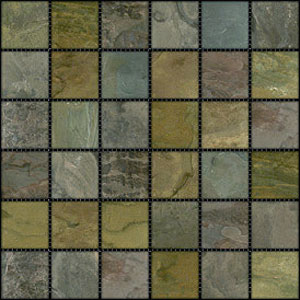 Caribe Stone Caribe Stone India Tumbled Slate Mosaic Sandlewood Tile  &  Stone