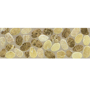 Mohawk Mohawk Artistic Collection - Accent Statements - Stone Adobe Pebble Border Tile  &  Stone