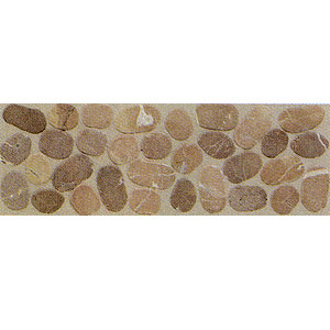 Mohawk Mohawk Artistic Collection - Accent Statements - Stone Cotto Pebble Border Tile  &  Stone