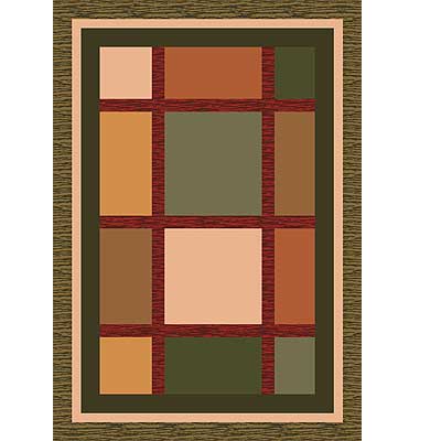 Milliken Milliken Ababa 11 X 13 Dark Olive Area Rugs