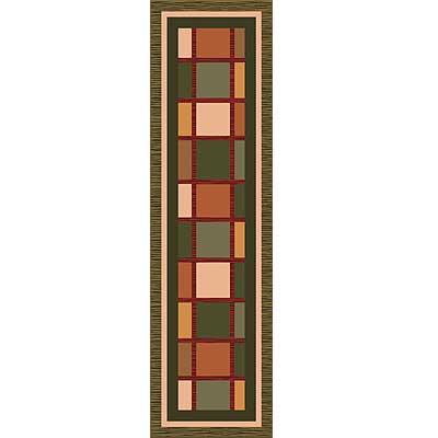 Milliken Milliken Ababa 2 X 8 Runner Dark Olive Area Rugs