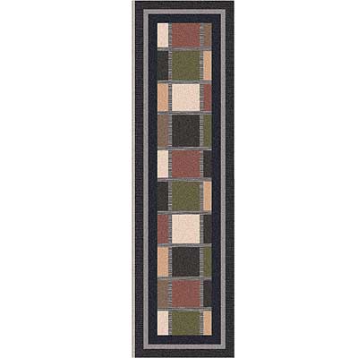 Milliken Milliken Ababa 2 X 8 Runner Ebony Area Rugs