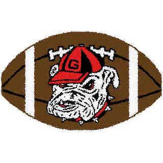 Logo Rugs Logo Rugs Georgia University Georgia Football 2 X 2 Area Rugs