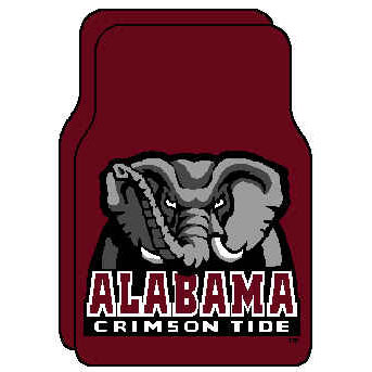 Logo Rugs Logo Rugs Alabama University Alabama Car Mat 18 inch  X 26 inch  Area Rugs