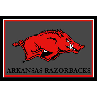 Logo Rugs Logo Rugs Arkansas University Arkansas Area Rug 4 X 6 Area Rugs