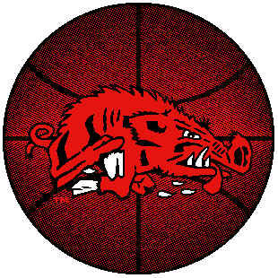 Strike Off Company, Inc Strike Off Company, Inc Arkansas University Arkansas Basketball 24 inch  Area Rugs