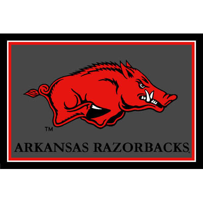 Logo Rugs Logo Rugs Arkansas University Arkansas Area Rug 3 X 5 Area Rugs
