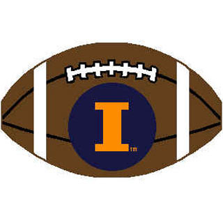 Logo Rugs Logo Rugs Illinois University Illinois Football 2 X 2 Area Rugs