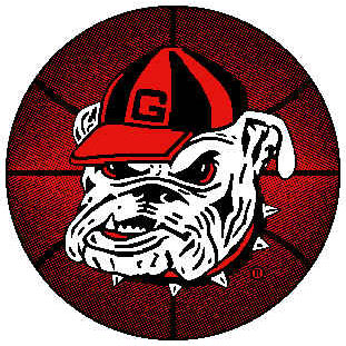Logo Rugs Logo Rugs Georgia University Georgia Basketball 4 Ft Area Rugs