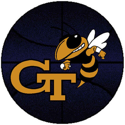 Logo Rugs Logo Rugs Georgia Tech University Georgia Tech Basketball 4 Ft Area Rugs
