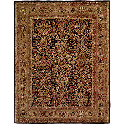 Harounian Rugs International Harounian Rugs International Carlton 5 X 8 Dark Brown / gold Area Rugs