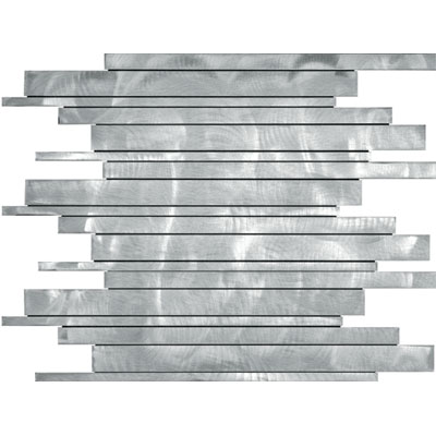Metal Border Metal Border Pure Metal Kea Mosaic Graffiato / brushed Tile  &  Stone