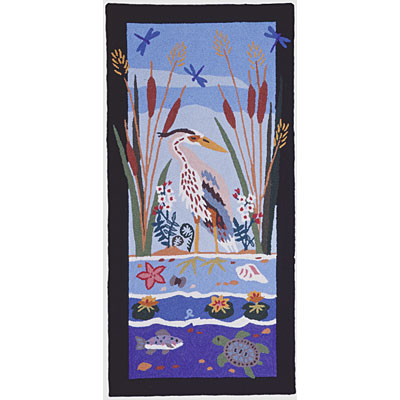 American Cottage Rugs American Cottage Rugs Blue Heron Blue Heron Black Area Rugs