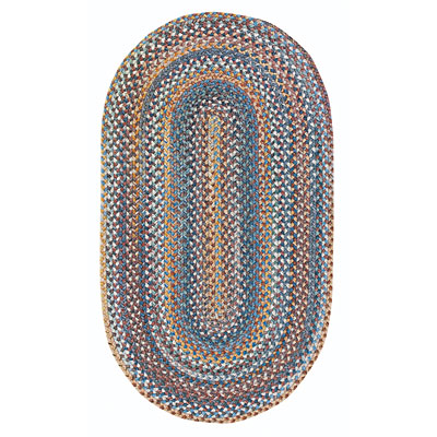 Capel Rugs Capel Rugs American Legacy 7 X 9 Oval Slate Blue Area Rugs