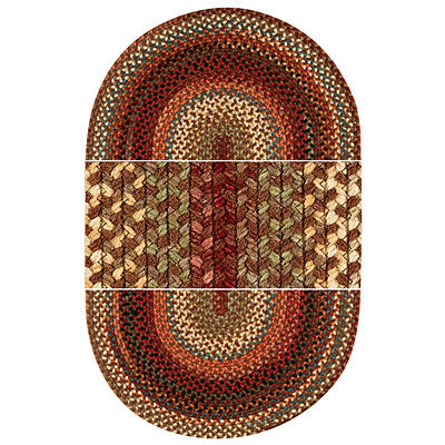 Capel Rugs Capel Rugs Americana 1 X 2 Oval Mocha Area Rugs