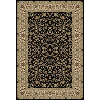 Central Oriental Central Oriental Tabriz 8 Round Tabriz Classic Black Area Rugs