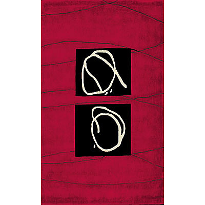 Foreign Accents Foreign Accents Festival Blocks 5 X 8 Cranberry Area Rugs