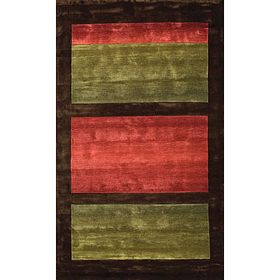 Foreign Accents Foreign Accents Festival Blocks 5 X 8 Green Area Rugs