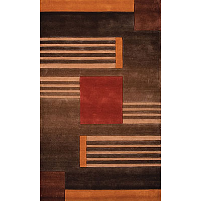 Foreign Accents Foreign Accents Festival Blocks 8 X 10 Brown Area Rugs