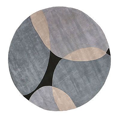 Foreign Accents Foreign Accents Cirque 8 Round Cirque Gray Round Area Rugs