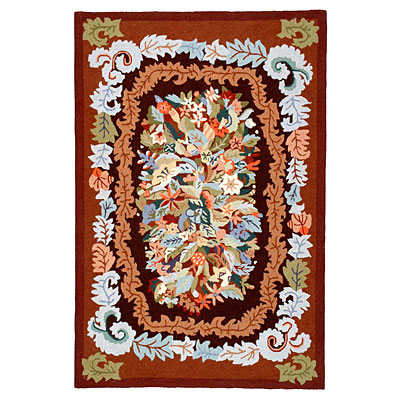 American Cottage Rugs American Cottage Rugs Bouquet 3 X 5 Bouquet Coffee Area Rugs