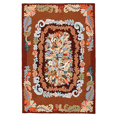 American Cottage Rugs American Cottage Rugs Bouquet 3 X 5 Bouquet Coffee Area Rugs