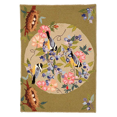 American Cottage Rugs American Cottage Rugs Chickadees Chickadees Area Rugs