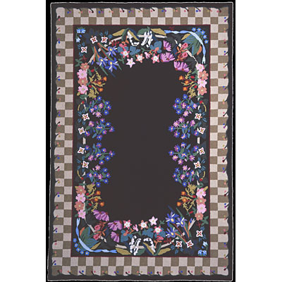 American Cottage Rugs American Cottage Rugs Floral Garden 2 X 3 Floral Garden Black Area Rugs