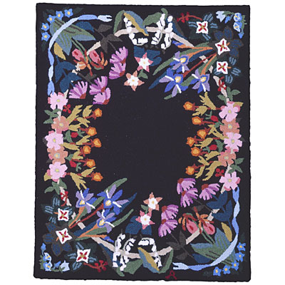 American Cottage Rugs American Cottage Rugs Floral Garden 2 X 3 Floral Garden Black Area Rugs
