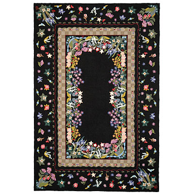American Cottage Rugs American Cottage Rugs Floral Garden 4 X 6 Floral Garden Black Area Rugs