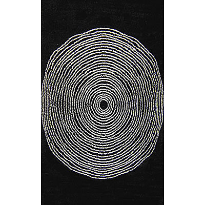 Foreign Accents Foreign Accents Bistro Luxe 5 X 8 Bistro Lux Black Area Rugs