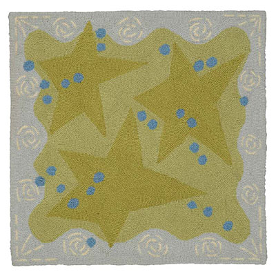 American Cottage Rugs American Cottage Rugs Children 1 X 2 Stars Green Area Rugs