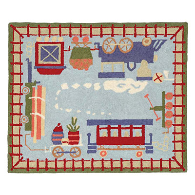American Cottage Rugs American Cottage Rugs Children 1 X 2 Train Area Rugs
