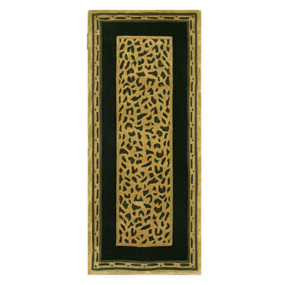 Nejad Rugs Nejad Rugs African Safari 3 X 8 Runner Cheetah Gold / black Area Rugs